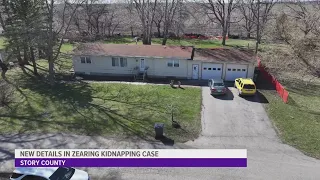 Court documents reveal new details in Zearing kidnapping investigation