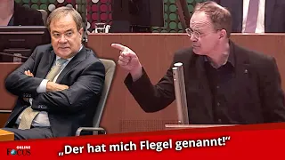 Schrei-Duell im NRW-Landtag: Aufgebrachter Laschet beschimpft SPD-Mann