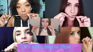 TOP 5 ASMR licking mic iPhone / ТОП 5 АСМР ликинг микрофона Айфона