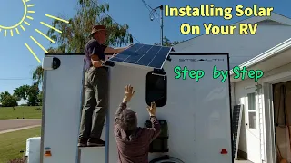 Installing New BougeRV Solar Panels On A Cargo Trailer Roof - What you need to know!