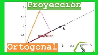 PROYECCION ortogonal de un VECTOR sobre otro | CURSO de VECTORES Clase #13