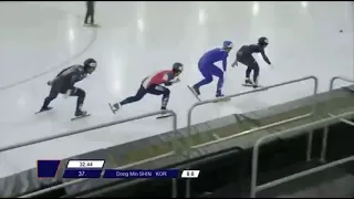 Justin Liu (USA) 500m Semi Final—ISU 2024 Junior World Cup 3 @SkatingISU@USSpeedskating