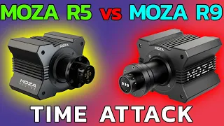 DON'T BUY Moza R9! Moza R5 vs Moza R9! Time ATTACK!