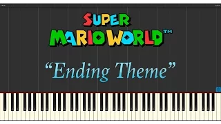 Super Mario World - Ending Theme (Piano Tutorial Synthesia)