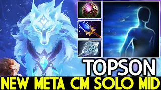 TOPSON [Crystal Maiden] New Meta CM Solo Mid Nonstop Spam Skill Dota 2