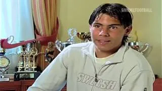 Young Rafael Nadal and Carlos Moya