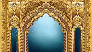 Ethnic Islamic Background with Golden Arch and Glass Effect in 4K | FREE TO USE | iforEdits