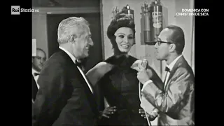 Vittorio De Sica e Sophia Loren durante le riprese di "Ieri, oggi, domani" (1963)