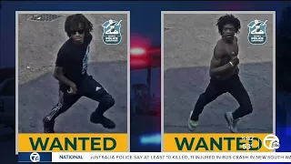 Police looking for two suspects accused of ambushing a Detroit officer