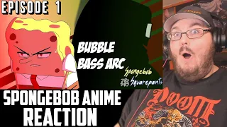 SpongeBob Anime Ep #1: Bubble Bass Arc (By Narmak) Fan Animation REACTION!!!