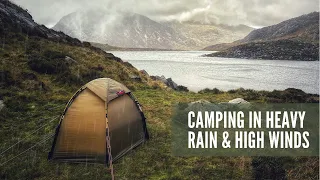 Mountain Camping in Heavy Rain and Strong Winds in Snowdonia with the Hilleberg Soulo