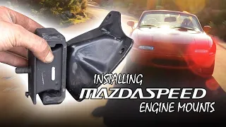 Replacing NA Miata engine mounts - Mazda Competition upgrade!