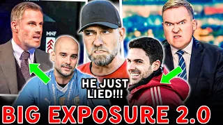 LIES EXPOSED! Pep Guardiola EMBARRASSES Carragher😳 Klopp LIED🤥 Arsenal AGENDA STINKS🤢