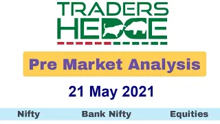 Nifty & Bank Nifty Pre Market Analysis for 21 May 2021 #nifty #banknifty #tradershedge #priceaction