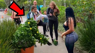 OH MY GOD😱 BUSHMAN PRANK LEFT THE GIRLS ON THE VERGE OF A HEART ATTACK😂 SEE THEIR DESPERATION! LOL!