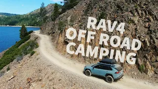 EPIC RAV4 Off Road Camping & Paddle Boarding at Bowman Lake, California