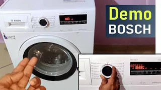 Bosch Front Load Washing machine Demo | How to use Bosch Front Load Washing machine | Bosch