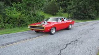 1970 Blown Hemi Charger Burnout