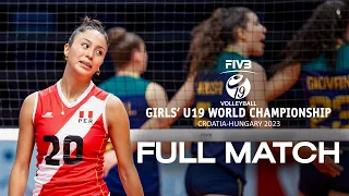 PER🇵🇪 vs. SRB🇷🇸 - Full Match | Girls' U19 World Championship | Playoffs 17-20