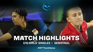 Saini Suhana vs Natalia Bogdanowicz | WTT Youth Contender Senec | U15 GS | SF