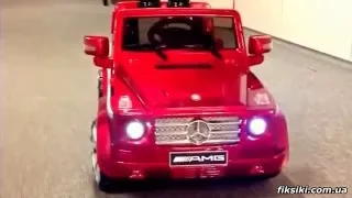 Детский электромобиль Джип G55 EBRS-3 Mercedes, Мягкие EVA колёса, красный - fiksiki.com.ua