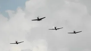 P-51's & P-40's, with Missing Man at the National Warplane Museum - Geneseo N.Y. 2018 - Sunday
