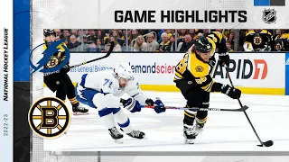 Lightning @ Bruins 3/25 | NHL Highlights 2023