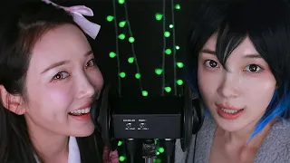 ASMR 3dio Stereo Tingles Featuring Demon Slayer OST(Nezuko & Inosuke)