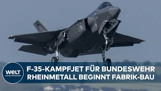 PUTINS KRIEG: F-35 für Bundeswehr! Spatenstich für neue Fabrik von Rheinmetall in Deutschland