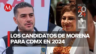 Omar García Harfuch y Clara Brugada buscan candidatura en CdMx