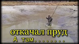 откачал пруд.