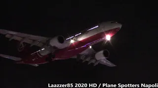 Atlas Global Airbus A330-203 (TC-AGL) / Night Landing @ Naples Capodichino Airport / HD