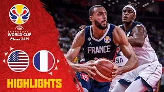 USA v France - Highlights - Quarter-Finals - FIBA Basketball World Cup 2019