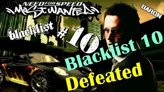 Need For Speed (Most wanted): Blacklist 10 Completing Milestones, Bounty and defeating Baron