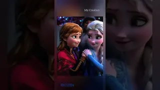 Elsa and Anna💕 lovely sisters WhatsApp status #shorts