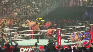 Braun Strowman Slamming Logan Paul at Royal Rumble 2023