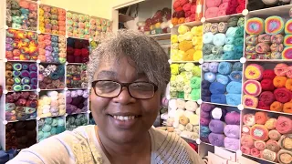 Happytohook Creations- a yarn haul from Hobby Lobby with a guest. #crochettube #yarntube #crochet