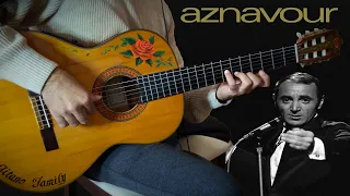 『La Bohème』(Charles Aznavour) meet flamenco gipsy guitar cover version【Hommage à Charles Aznavour】