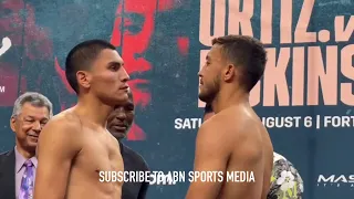 COLD STARE DOWN 🔥 VERGIL ORTIZ VS MICHAEL MCKINSON WEIGH IN