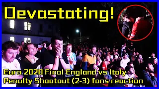 HEARTBREAKING! | England Fans Reaction during Euro 2020 Final Penalty Shootout | England 2 - 3 Italy