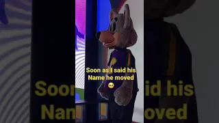 Chuck E. Cheese, Said his name and he moved 🥺🐀🧀 #shorts #fyp #viral #chuckecheese #funny