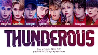 [1 HOUR] STRAY KIDS - Thunderous (Color Coded Lyrics Eng/Rom/Han/가사)