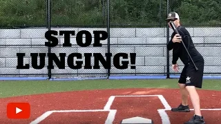 How to Stop Lunging in your Baseball Swing