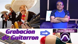 Sesión de grabación de Guitarrón Música Regional Mexica y Popular Colombiana