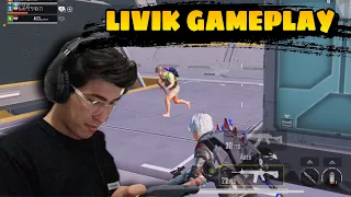 Livik gameplay 🔥| iphone 12 pro max pubg test 2024 + facecam | 4 finger with gyroscope