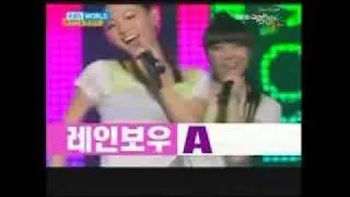 Taecyeon dancing Rainbow's A and Miss A's Breathe!
