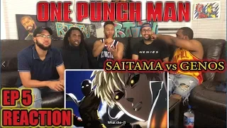 SAITAMA vs GENOS! ONE PUNCH MAN EPISODE 5 REACTION/REVIEW