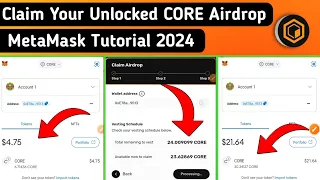 Don't Lose Your Free CORE! Monthly Airdrop Claim on MetaMask (2024 Guide)