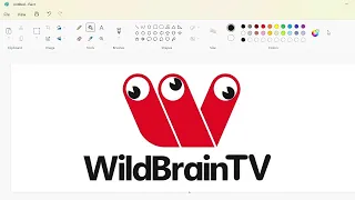 How to draw the WildBrainTV logo using MS Paint | How to draw on your computer