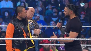 Shinsuke Nakamura Confronta a Roman Reigns y Los Usos lo Atacan - WWE SmackDown Español: 08/04/2022